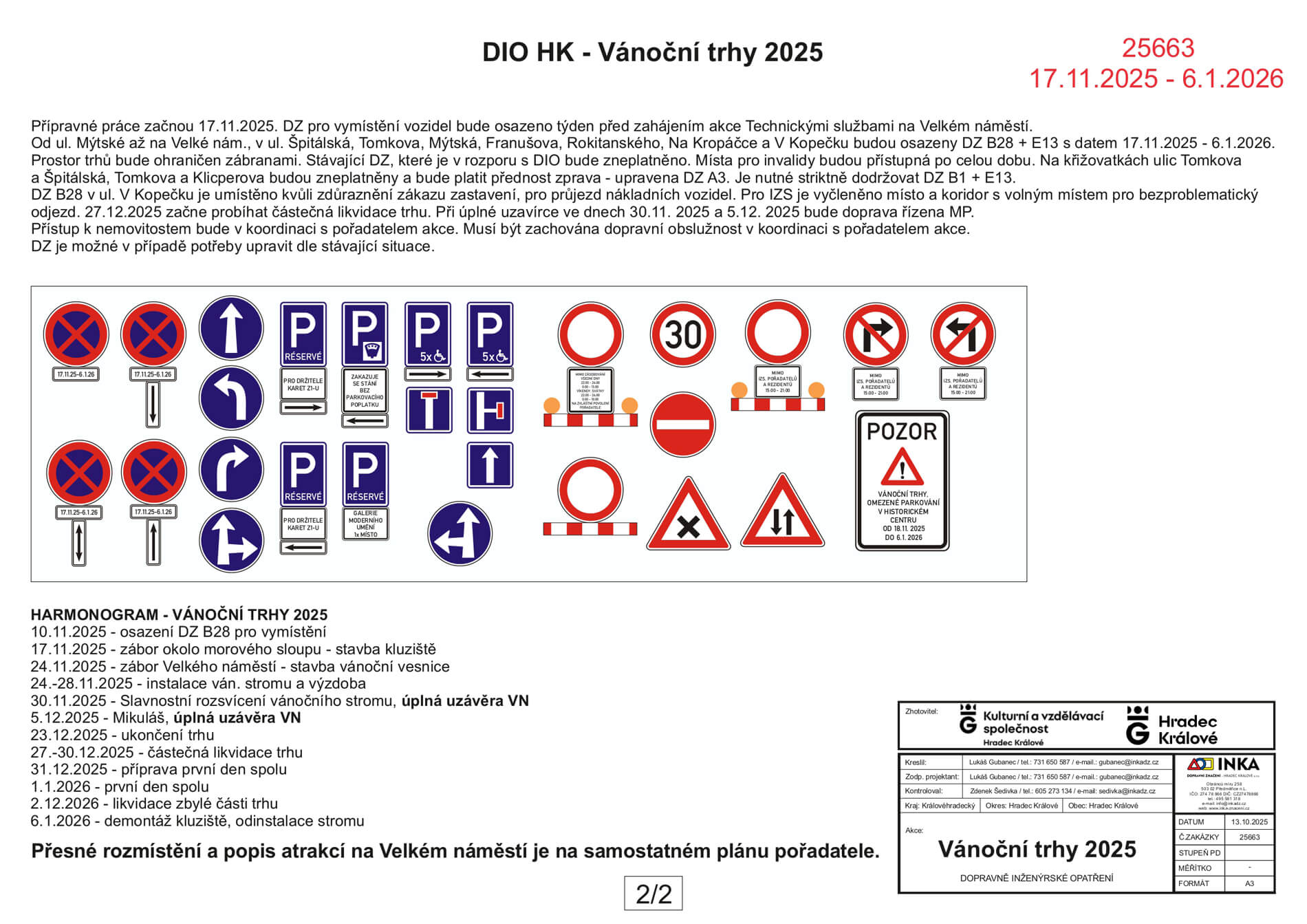 Mapa dopravní omezení Mapa dopravní omezení