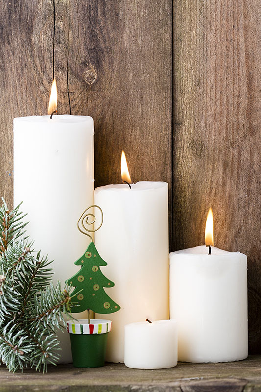 Christmas candle.