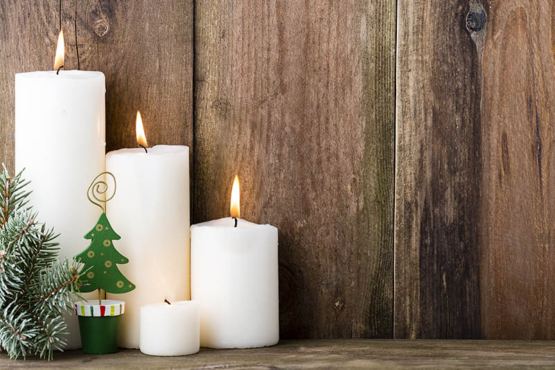 Christmas candle.